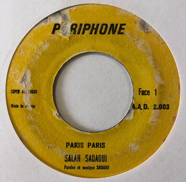 Salah Sadaoui - Paris Paris | Pariphone (S.A.A.D 2.003) - main