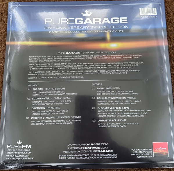 Various - Pure Garage (25th Anniversary Special Edition) (Part 1) | Pure Garage (PUREMM LP3) - 2