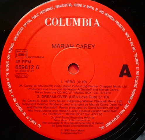 Mariah Carey - Hero | Columbia (659812 6) - 3