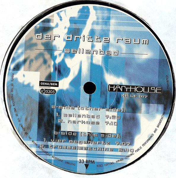 Der Dritte Raum - Wellenbad | Harthouse (HH LP 017) - 4