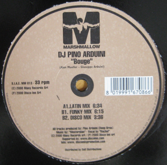 DJ Pino Arduini - Bouge | Marshmallow (MW 013)