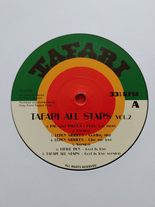 Tafari All-Stars - Rarities From The Vault Volume 2 | Tafari (TDLP02) - 3 Tafari All-Stars - Rarities From The Vault Volume 2 | Tafari (TDLP02) - 3