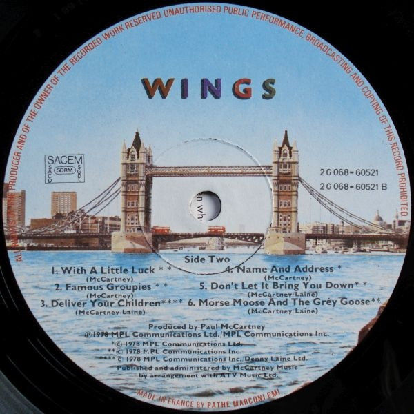 Wings - London Town | MPL (2 C 068-60521) - 4 Wings - London Town | MPL (2 C 068-60521) - 4