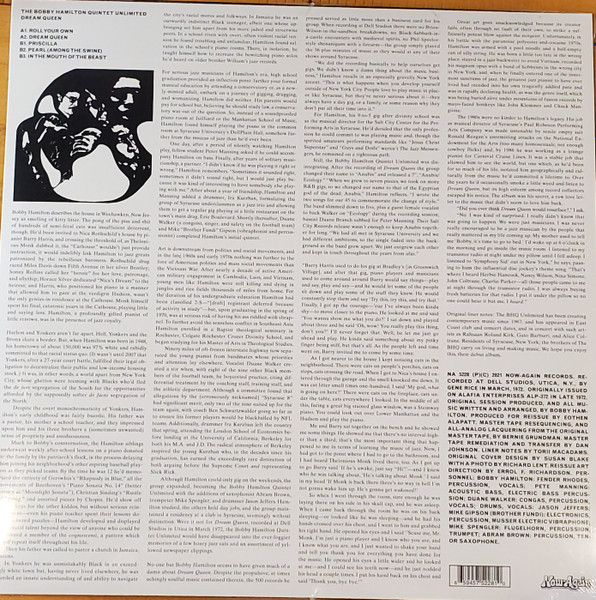 The Bobby Hamilton Quintet Unlimited - Dream Queen | Now-Again Records (NA 5228-LP-ST) - 2 The Bobby Hamilton Quintet Unlimited - Dream Queen | Now-Again Records (NA 5228-LP-ST) - 2