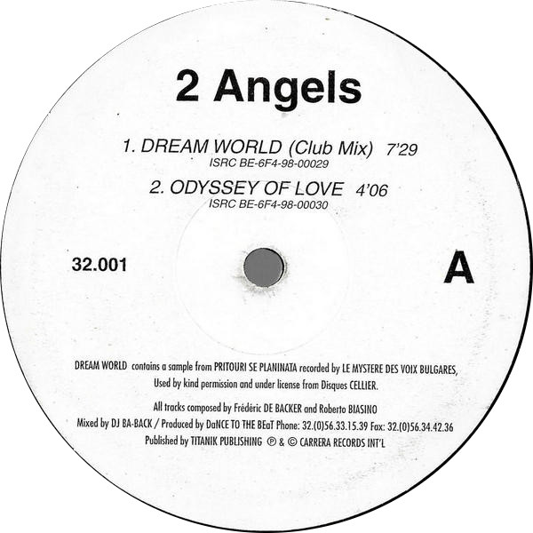 2 Angels - Dream World | Carrera Records Int'l (AMC 32.001) - main 2 Angels - Dream World | Carrera Records Int'l (AMC 32.001) - main