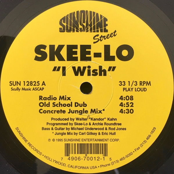 Skee-Lo - I Wish | Sunshine Entertainment (SUN 12825)