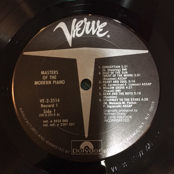 Various - Masters Of The Modern Piano 1955-1966 | Verve Records (VE-2-2514) - 3