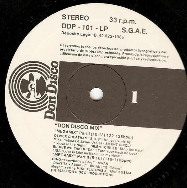 Mike Platinas & Javier Ussia - Don Discomix | Don Disco (DDP 101 LP) - 3