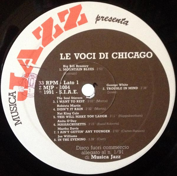 Various - Le Voci Di Chicago | Musica Jazz (2 MJP 1084) - 3