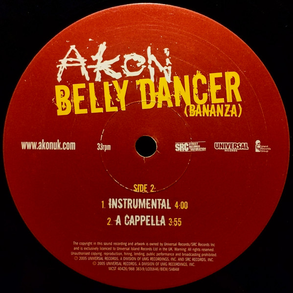 Akon - Belly Dancer (Bananza) | MCA Records (MCST 40426) - 4