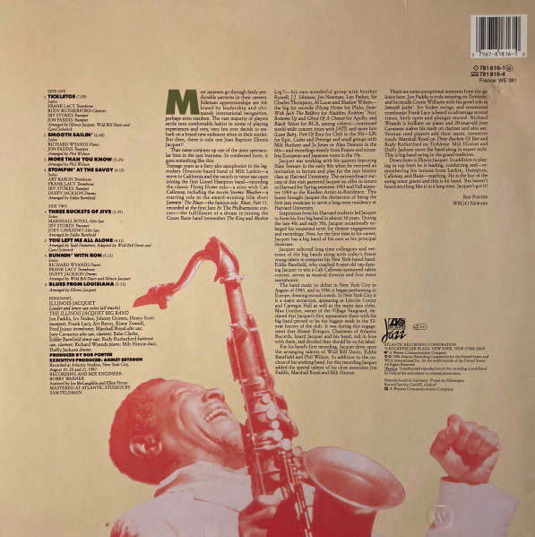 Illinois Jacquet & His Big Band - Jacquet's Got It | Atlantic (781 816-1) - 2