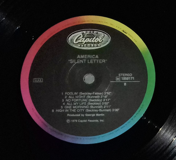 America - Silent Letter | Capitol Records (54 1859171) - 4 America - Silent Letter | Capitol Records (54 1859171) - 4