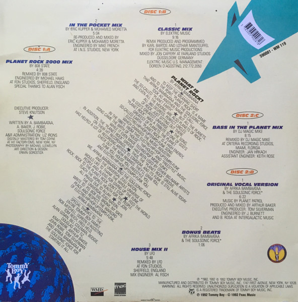 Afrika Bambaataa & Soulsonic Force - Don't Stop... Planet Rock (The Remix EP) | Fnac Music Dance Division (590081) - 2