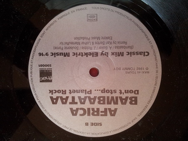 Afrika Bambaataa & Soulsonic Force - Don't Stop... Planet Rock (The Remix EP) | Fnac Music Dance Division (590081) - 4