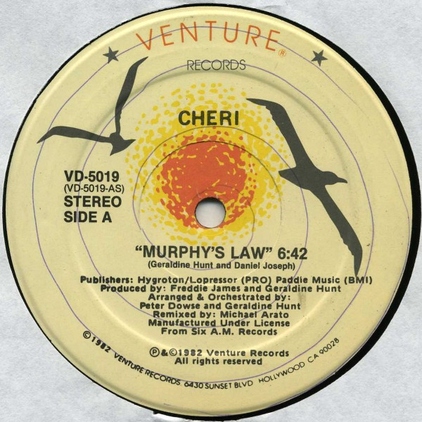 Cheri - Murphy's Law | Venture Records (VD-5019)