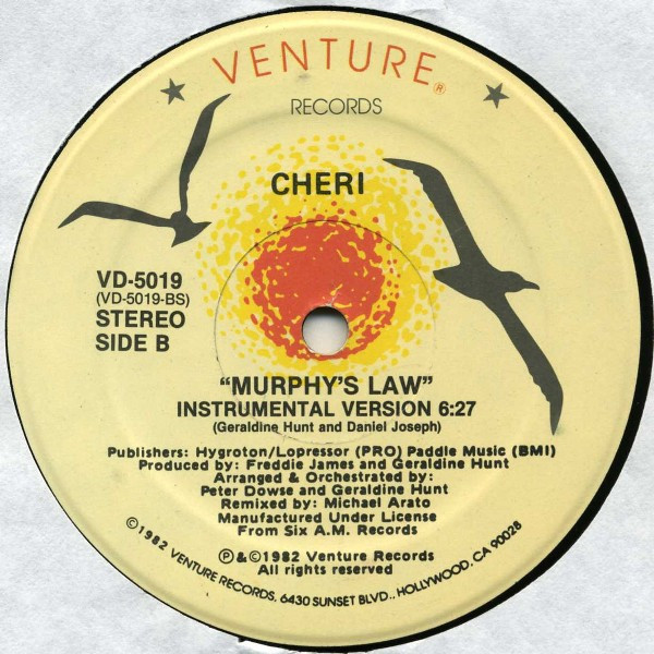 Cheri - Murphy's Law | Venture Records (VD-5019) - 2