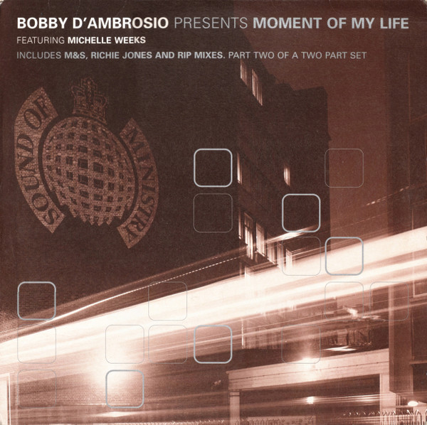 Bobby D'Ambrosio Featuring Michelle Weeks - Moment Of My Life | Ministry Of Sound (MOS12R1)