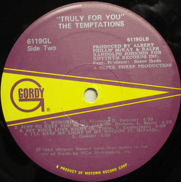 The Temptations - Truly For You | Gordy (6119GL) - 4