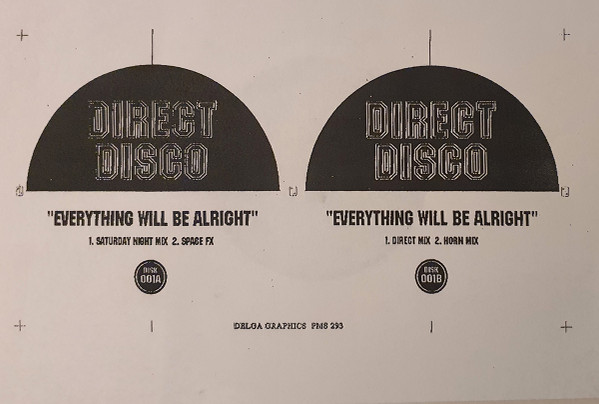 Direct Disco - Everything Will Be Alright | Direct Disco (DISK 001)