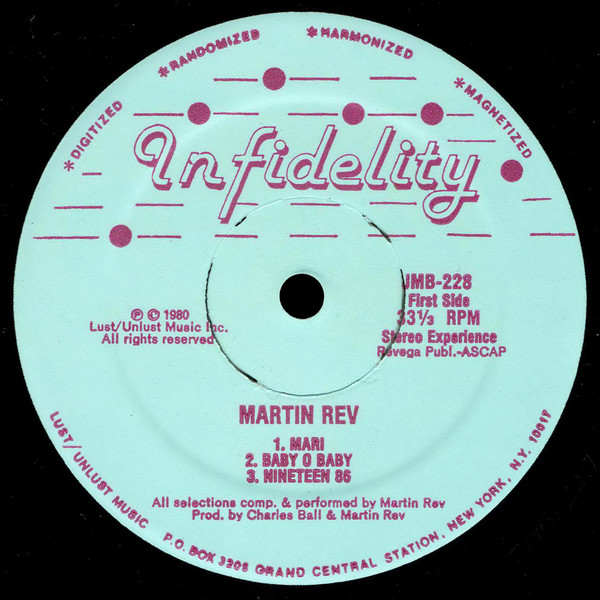 Martin Rev - Martin Rev | Infidelity (JMB-228) - 3