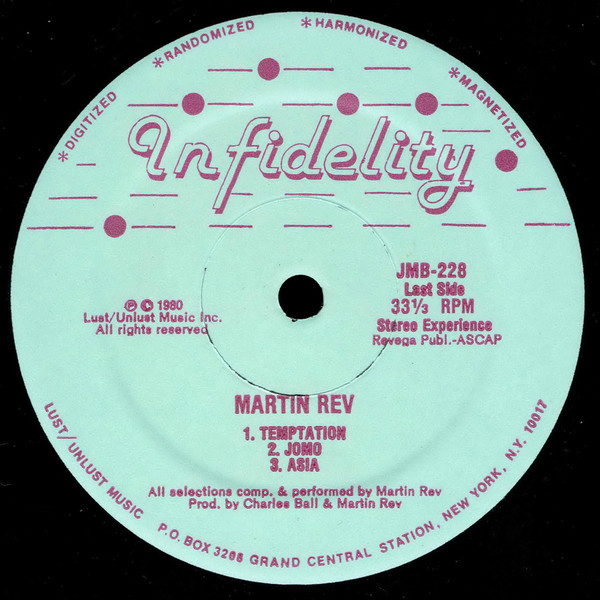 Martin Rev - Martin Rev | Infidelity (JMB-228) - 4