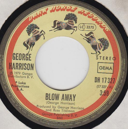 George Harrison - Blow Away | Dark Horse Records (DH 17 327) - 3 George Harrison - Blow Away | Dark Horse Records (DH 17 327) - 3