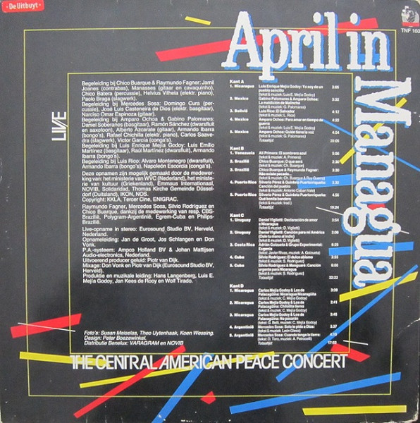 Various - April In Managua - The Central American Peace Concert | Varagram (TNF 160) - 2