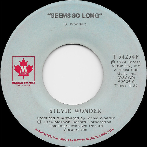 Stevie Wonder - Boogie On Reggae Woman | Motown (T 54254F) - 2