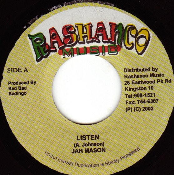 Jah Mason - Listen | Rashanco Music (none)
