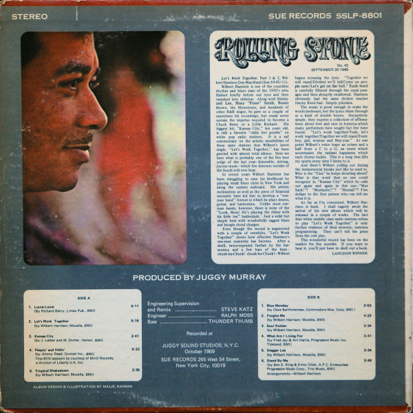 Wilbert Harrison - Let's Work Together | Sue Records Inc. (SSLP-8801)