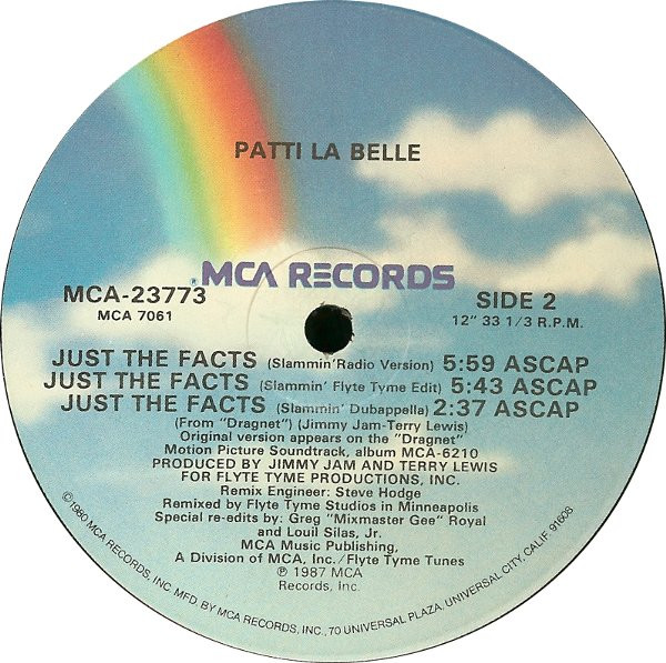 Patti LaBelle - Just The Facts | MCA Records (MCA-23773) - 2 Patti LaBelle - Just The Facts | MCA Records (MCA-23773) - 2