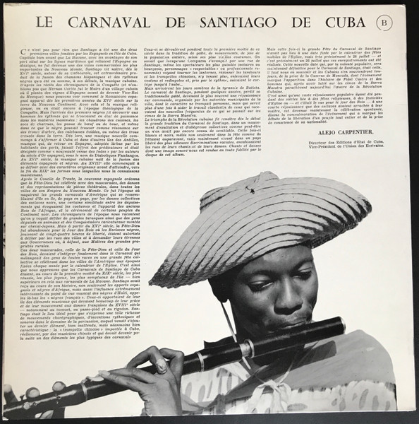 Various - Carnaval A Santiago De Cuba | Le Chant Du Monde (LDX - A - 4250) - 2