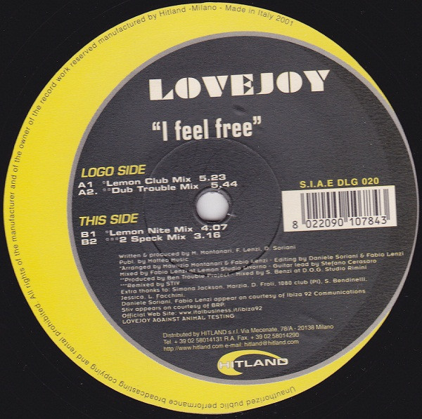 Lovejoy - I Feel Free | Delight Records (DLG 020)