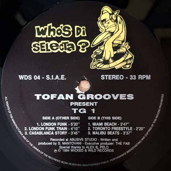 Tofan Grooves Present - TG 1 | Who's Di Selecta? (WDS 004)