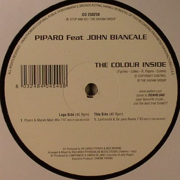 Riccardo Piparo feat. John Biancale - The Colour Inside | Stop And Go (GO 250250)
