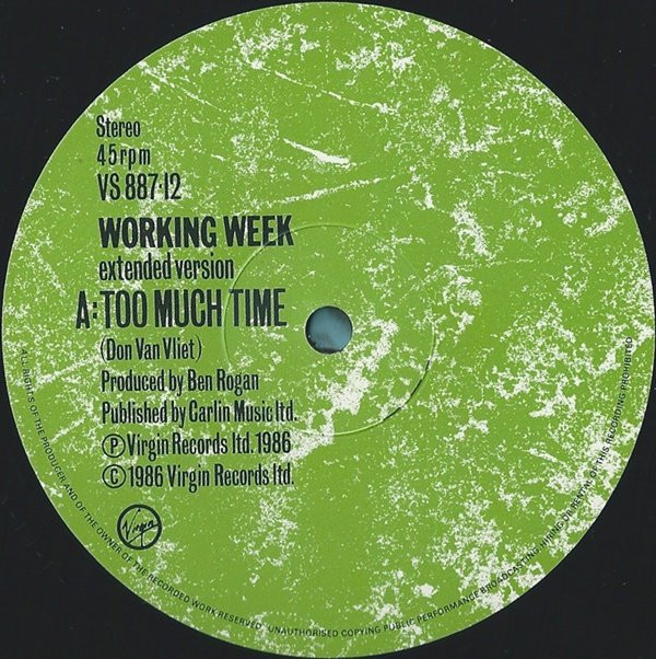 Working Week - Too Much Time | Virgin (VS 887•12) - 2