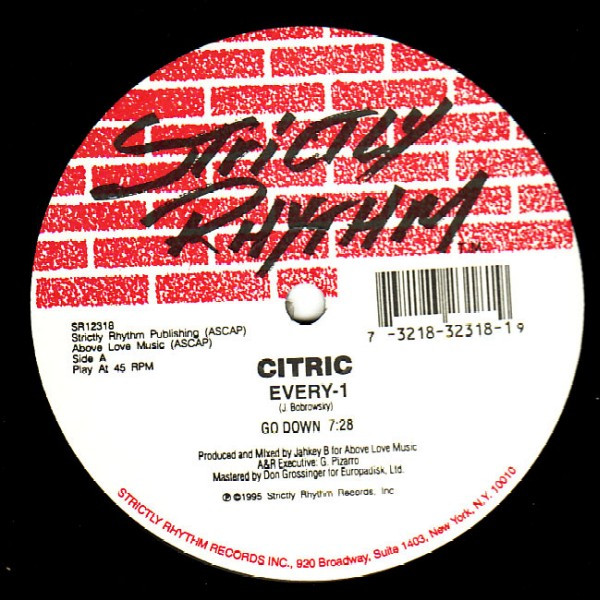 Citric - Every-1 | Strictly Rhythm (SR12318)