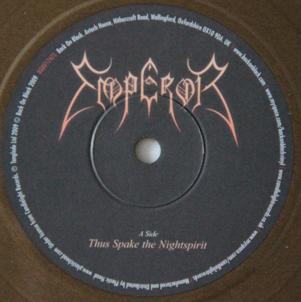 Emperor - Thus Spake The Nightspirit | Inno A Satana (7" - Limited Edition - Gold Vinyl) [Vinyl] | Back On Black (BOBV1247S) - 3