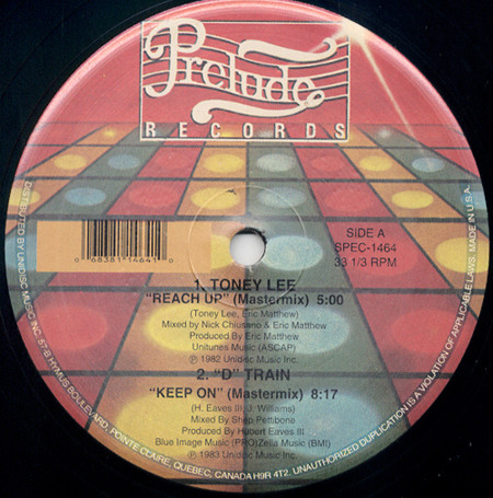 Toney Lee / D-Train - Reach Up / Keep On | Prelude Records (SPEC-1464)