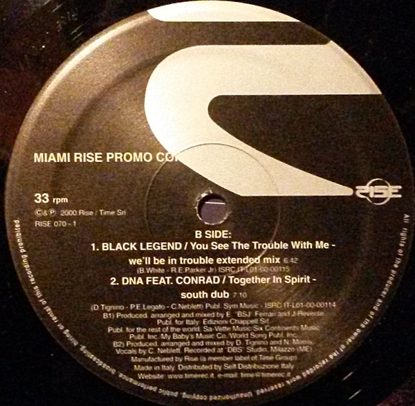 Various - Miami Rise Promo Copy | Rise (RISE 070) - 4