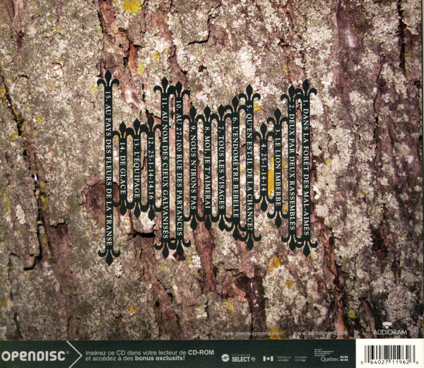 Pierre Lapointe - La Forêt Des Mal-Aimés | Audiogram (ADCD 10196) - 2