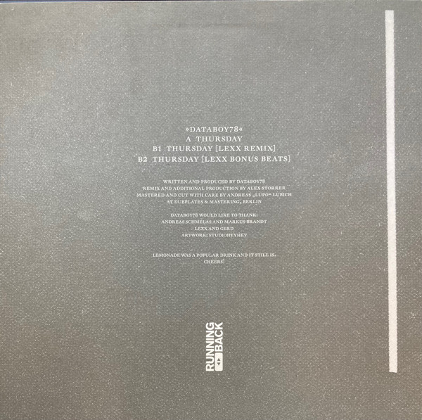 Databoy78 - Thursday | Running Back (RB023) - 2