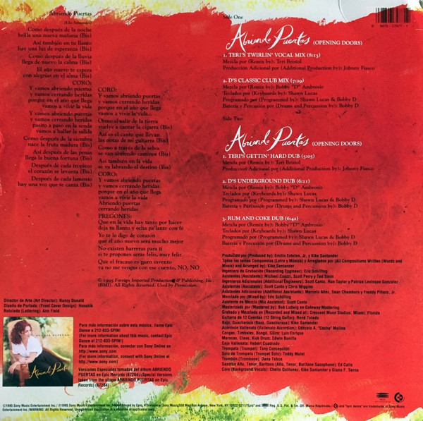 Gloria Estefan - Abriendo Puertas | Epic (49 77977) - 2