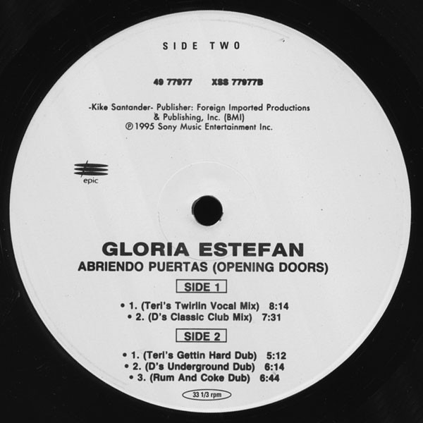Gloria Estefan - Abriendo Puertas | Epic (49 77977) - 3