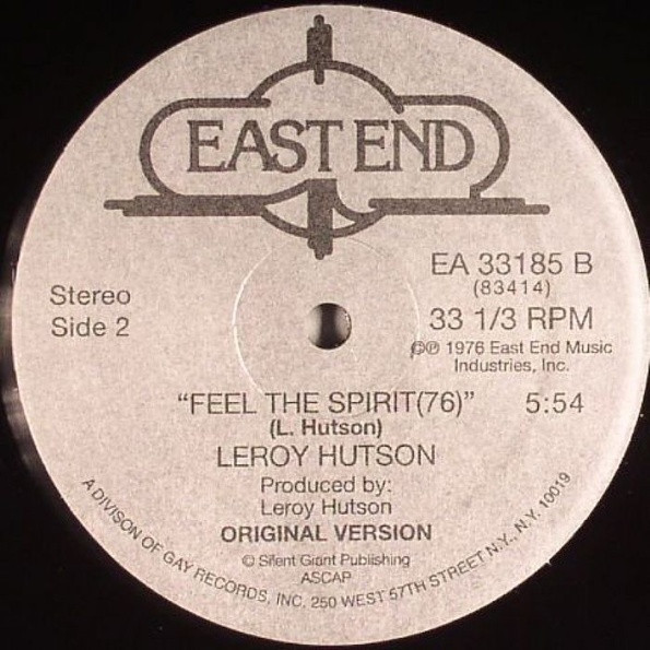 Leroy Hutson - Feel The Spirit (76) | East End (EA 33185)