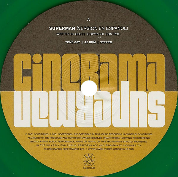 Cinerama - Superman | Scopitones (TONE 007) - 3 Cinerama - Superman | Scopitones (TONE 007) - 3