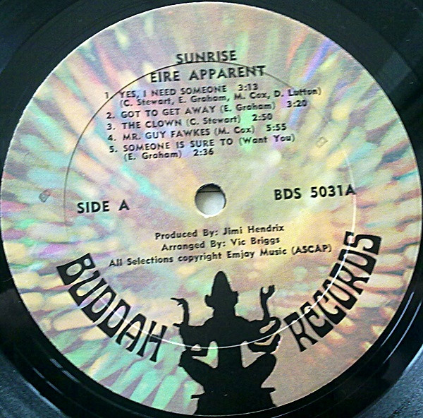 Eire Apparent - Sunrise | Buddah Records (BDS 5031) - 2