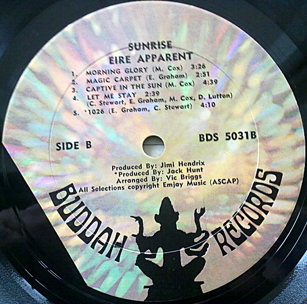 Eire Apparent - Sunrise | Buddah Records (BDS 5031) - 3