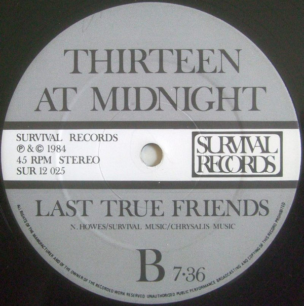 Thirteen At Midnight - Time Is Tight | Survival Records (SUR 12 025) - 4