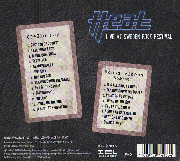 H.E.A.T - Live At Sweden Rock Festival | Ear Music (0214133EMU) - 2